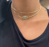 Sample Sale Double Matte Vermeil Good Vibes Necklace