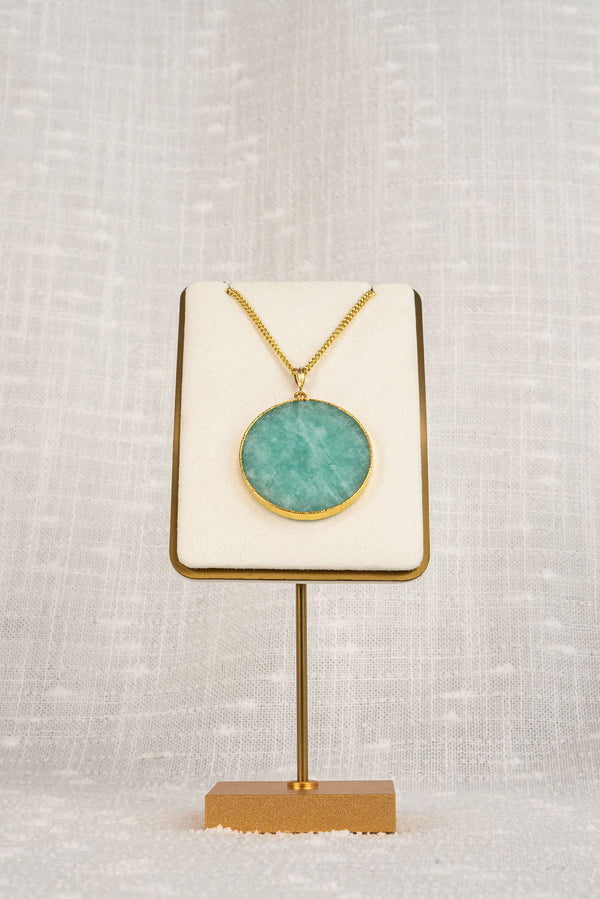 Amazonite Gold Fill Just Breathe Necklace