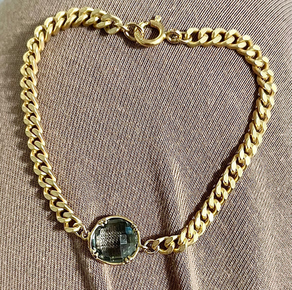 Gray Quartz Bracelet xs