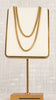 Gold Vermeil Matte Gold Double Collar