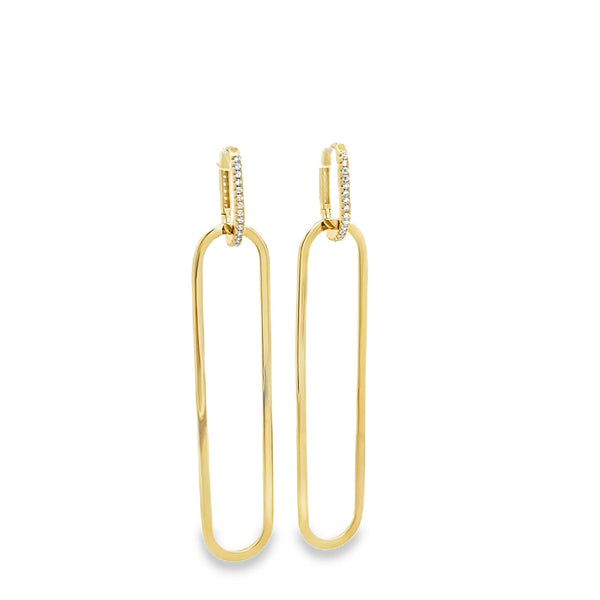 18k GF Bree Earring 2.6” Long