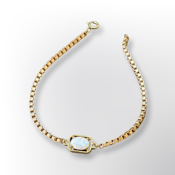 Opal Matte Gold Bracelet