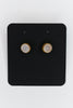 White Druzy Stud Earrings WJ15