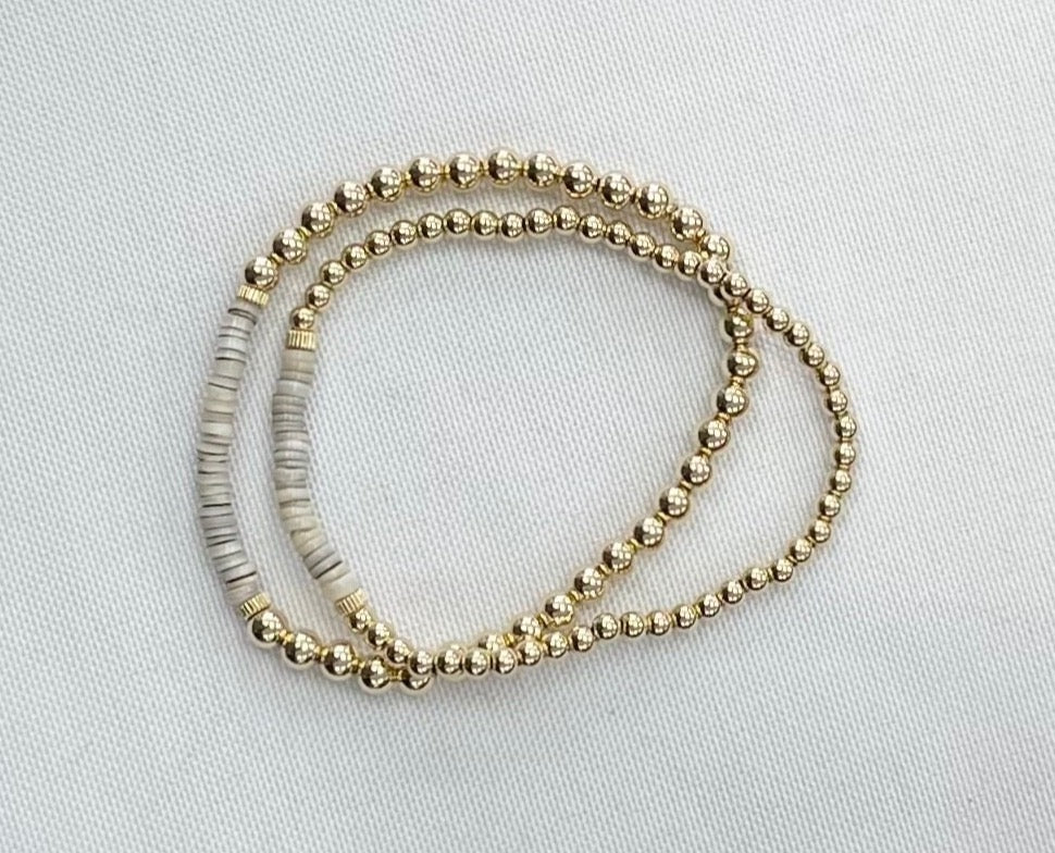 14k GF Bracelet Set in Fog